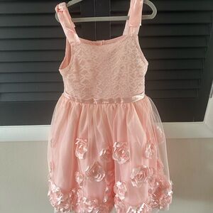 Nannette Kids Light Pink Rose Dress